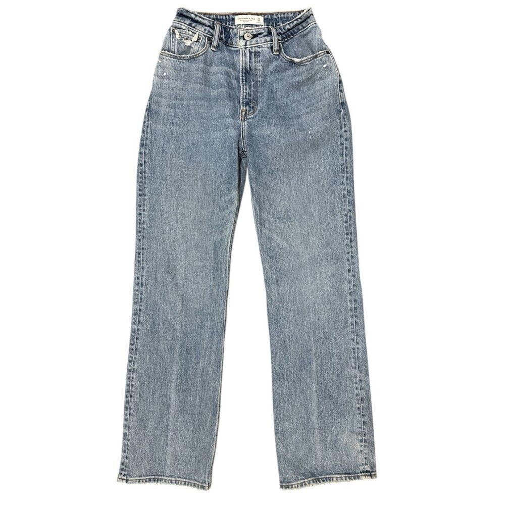 Abercrombie Jeans 90s Relaxed High Rise Curve Love Jean Size 00 / 24R Distressed